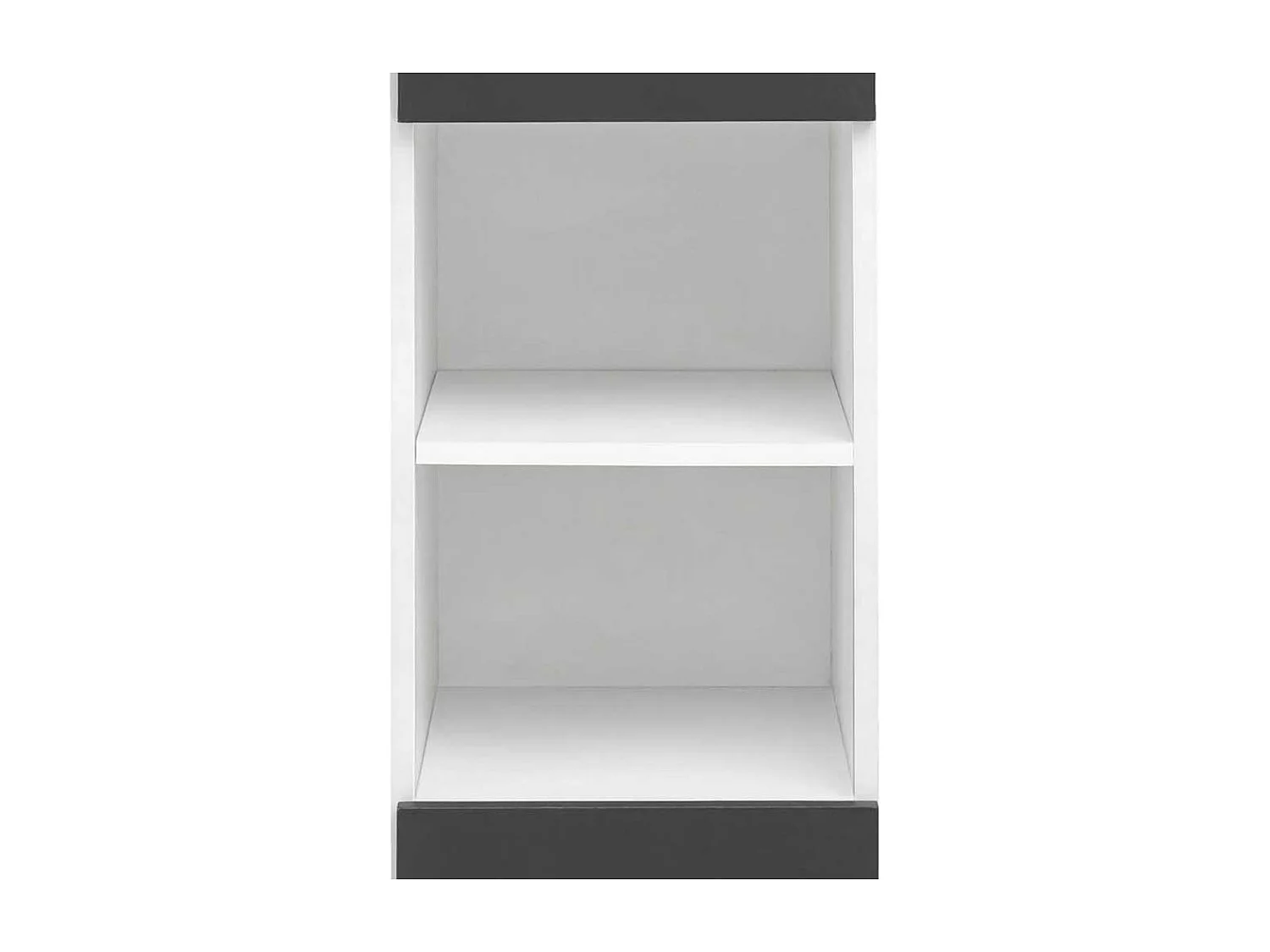 Hochschrank Badschrank mit Drehtüren in Anthrazit