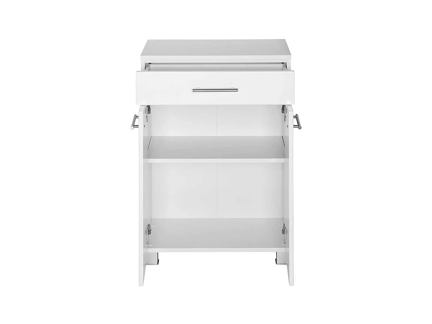 Badkommode in Hochglanz Weiß 60 cm breit