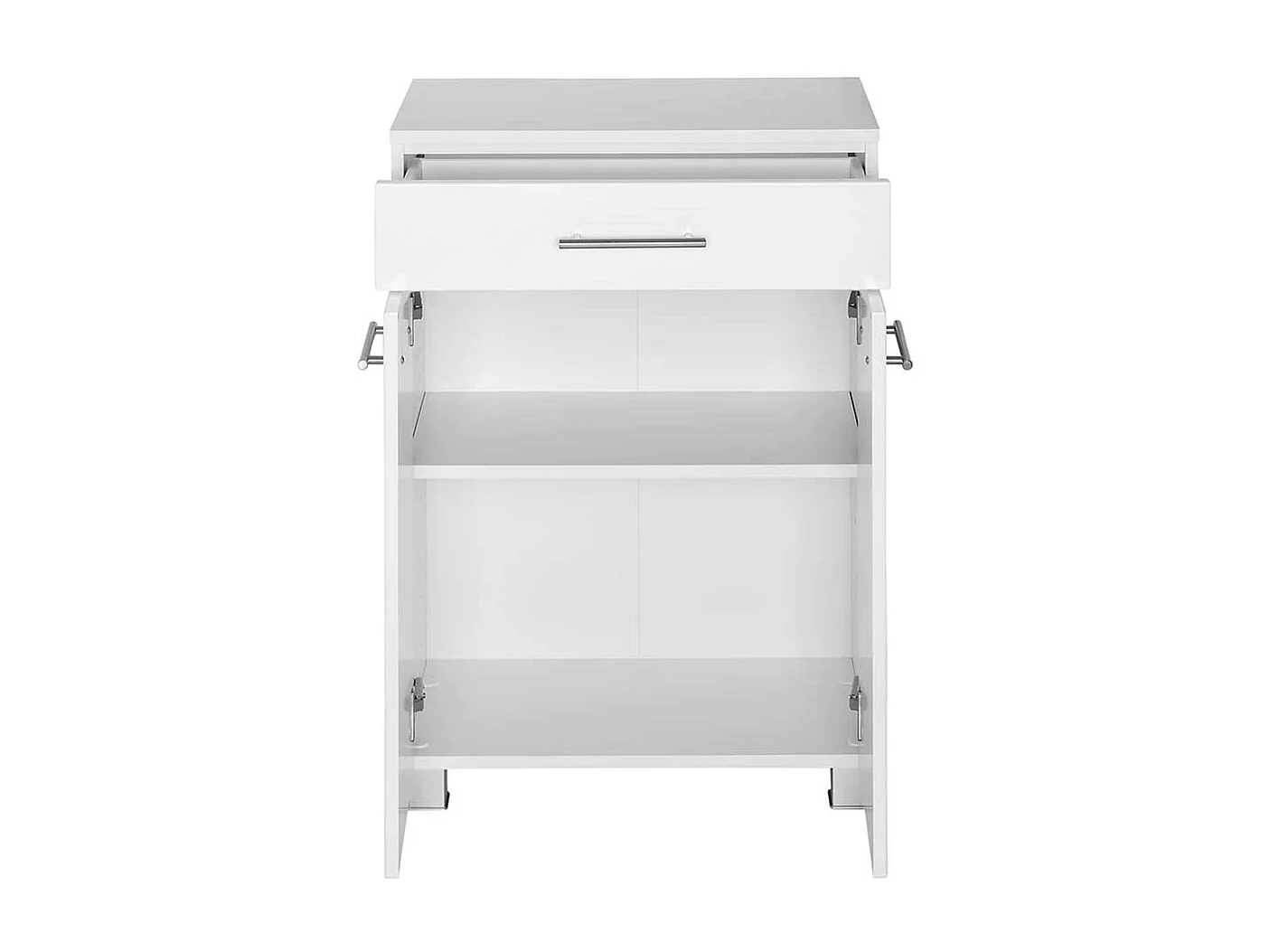 Badkommode in Hochglanz Weiß 60 cm breit