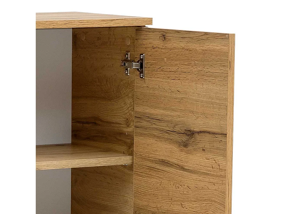 Bad Midischrank in Wildeichefarben Touchwood 2 türig