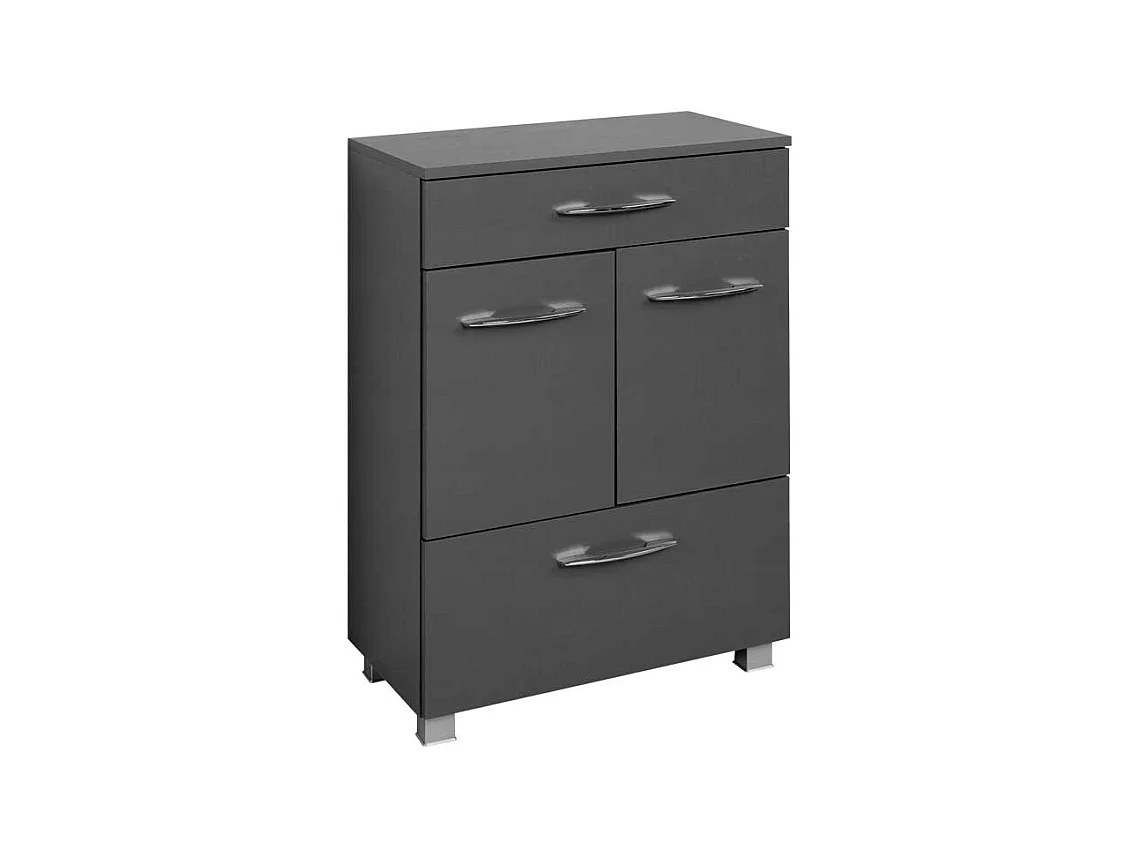 Badschrank in Grau 60 cm breit