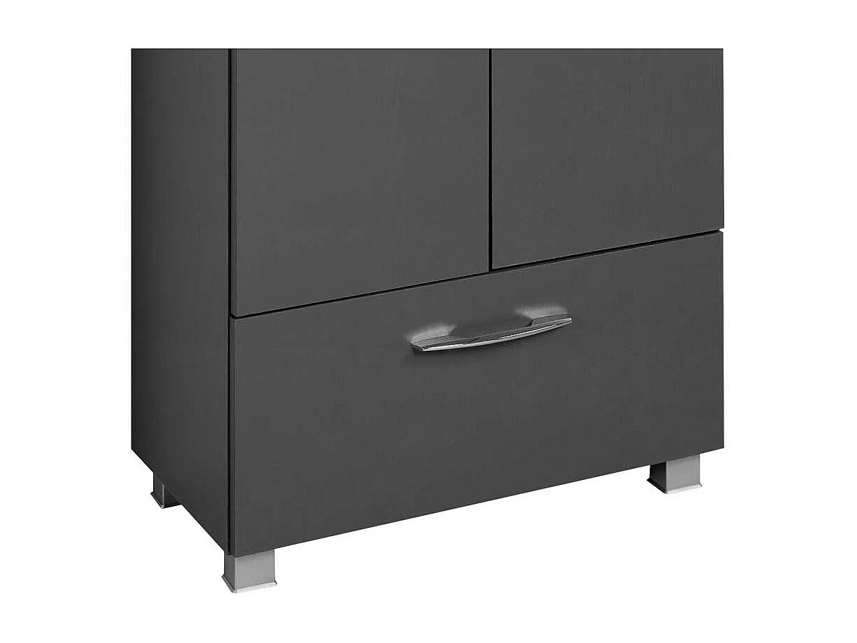 Badschrank in Grau 60 cm breit