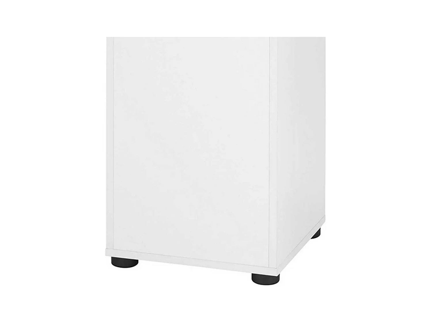 Badseitenschrank Badschrank in Weiß und Wildeichefarben