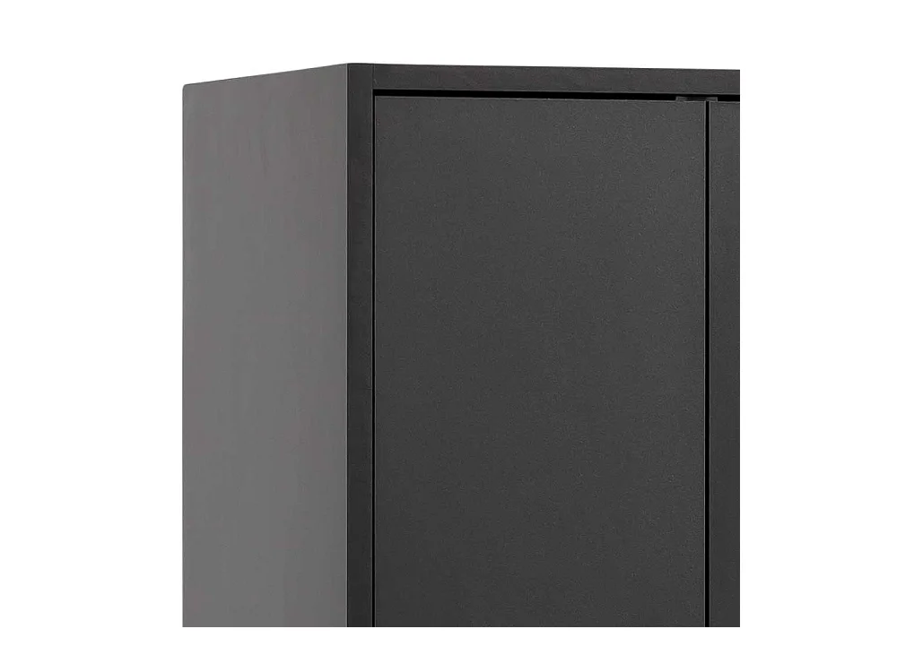 Moderner Badhochschrank in Schwarz und Gold Made in Germany