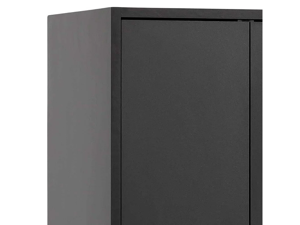 Moderner Badhochschrank in Schwarz und Gold Made in Germany