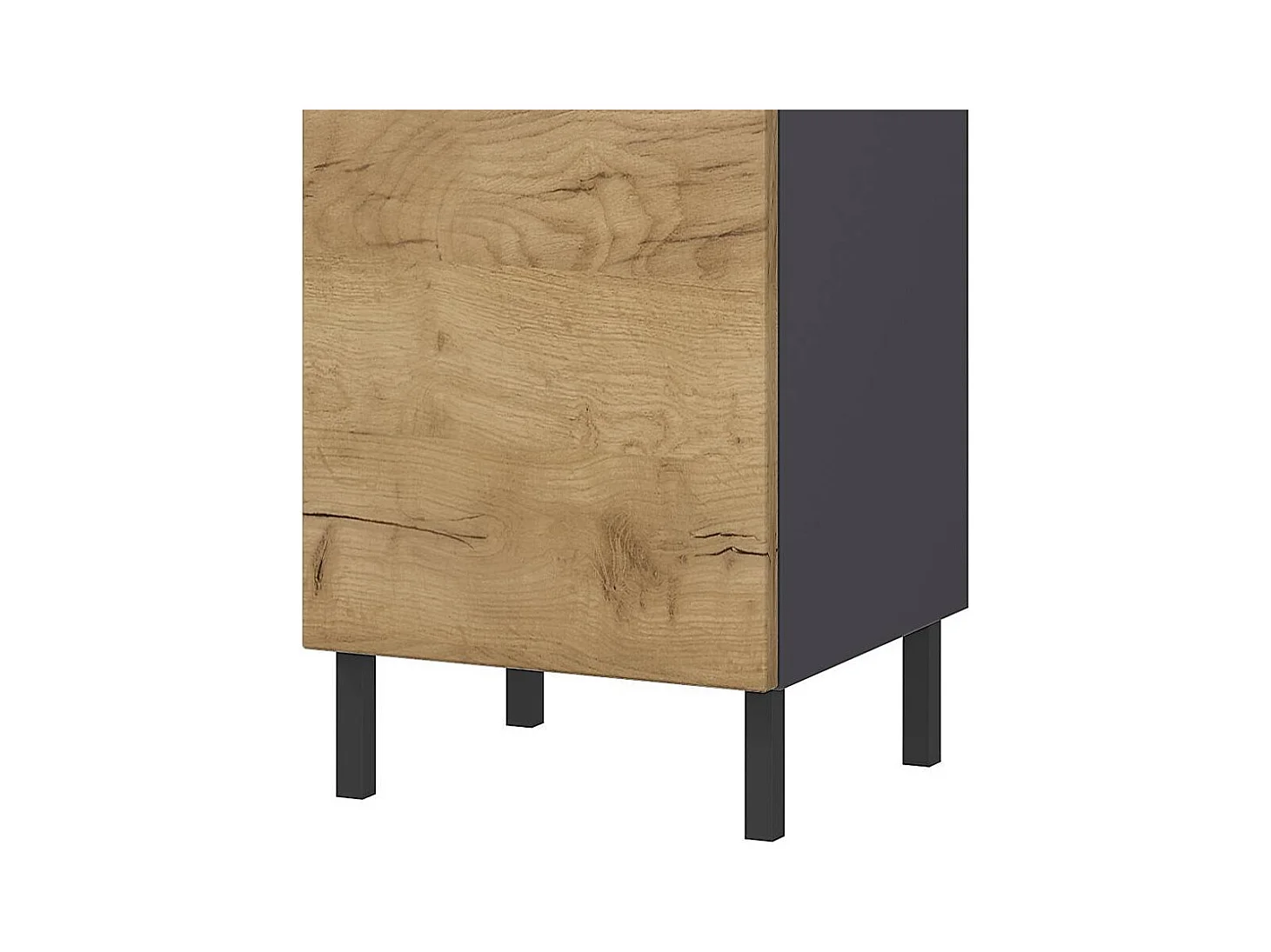 Badschrank Midibadschrank mit einer Schublade und Drehtüren