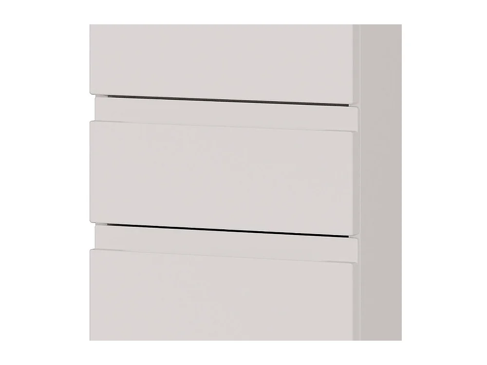 Badmidischrank Midischrank mit Griffmulden in Hellgrau