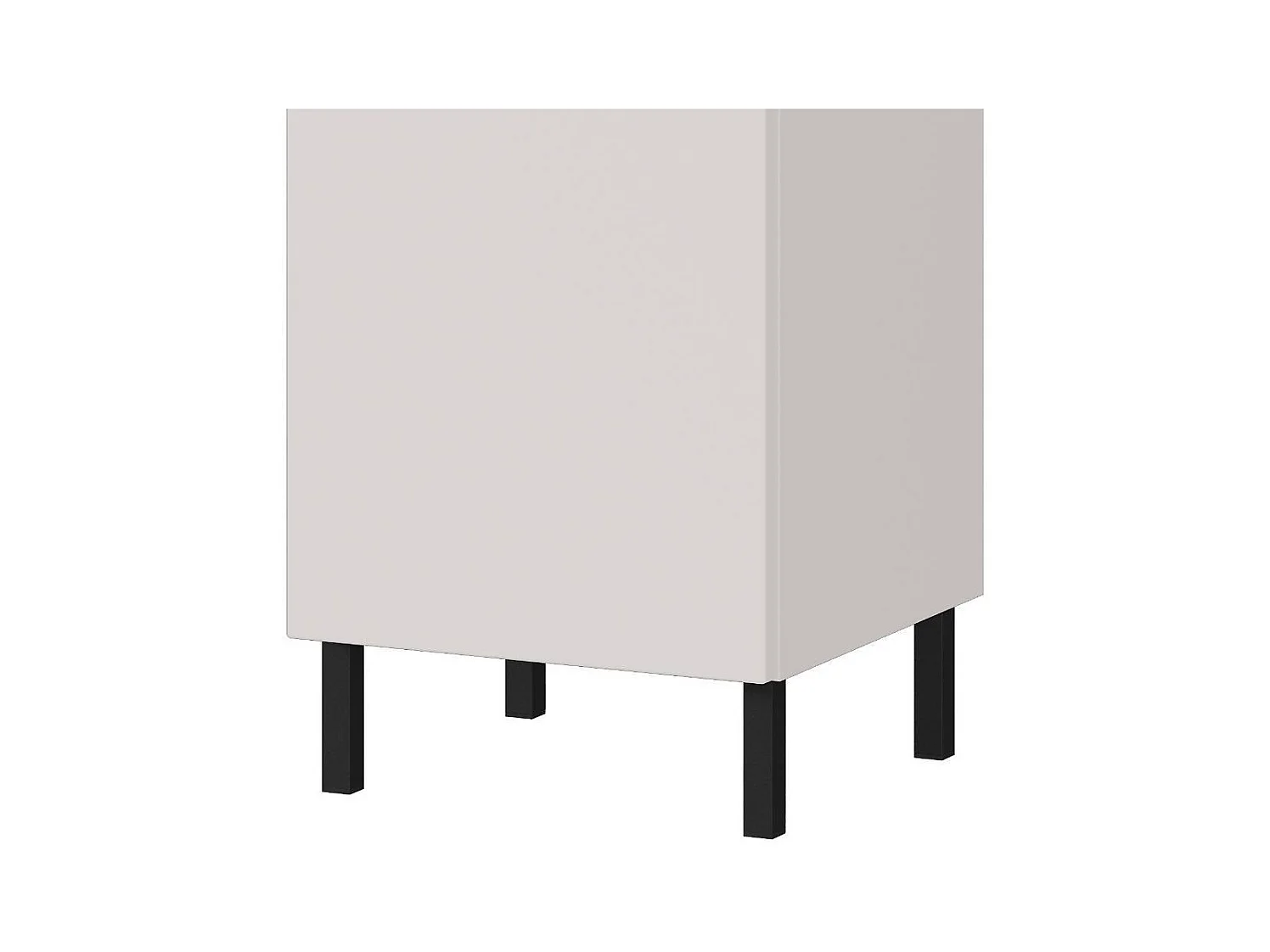 Badmidischrank Midischrank mit Griffmulden in Hellgrau