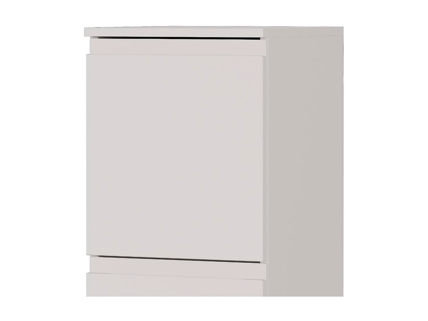 Badmidischrank Midischrank mit Griffmulden in Hellgrau