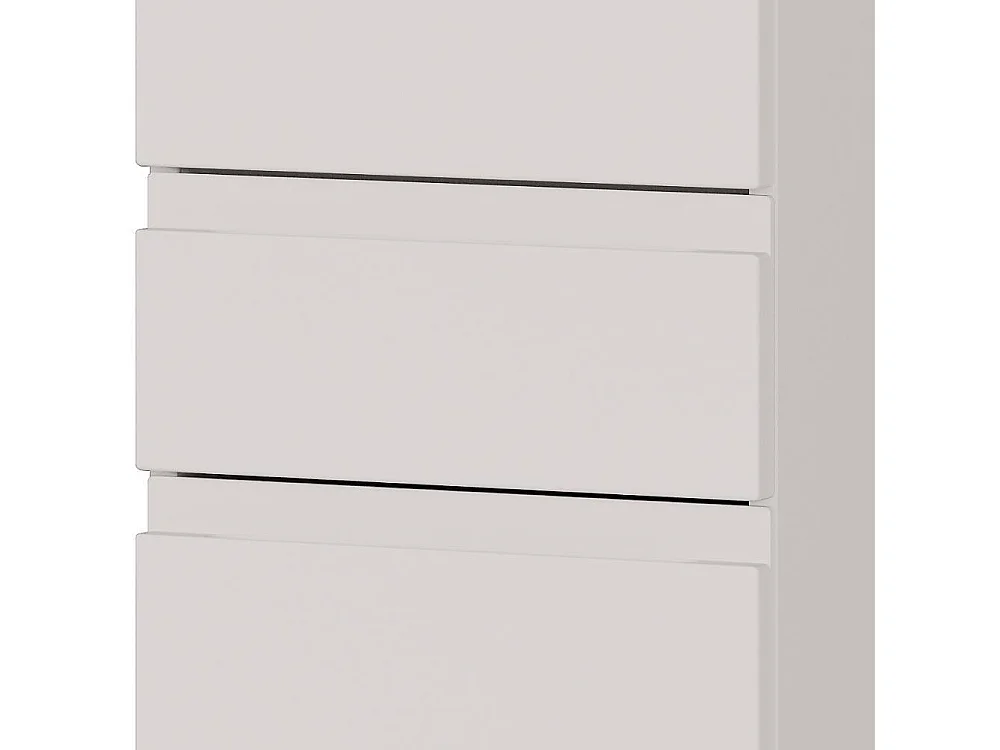 Badmidischrank Midischrank mit Griffmulden in Hellgrau