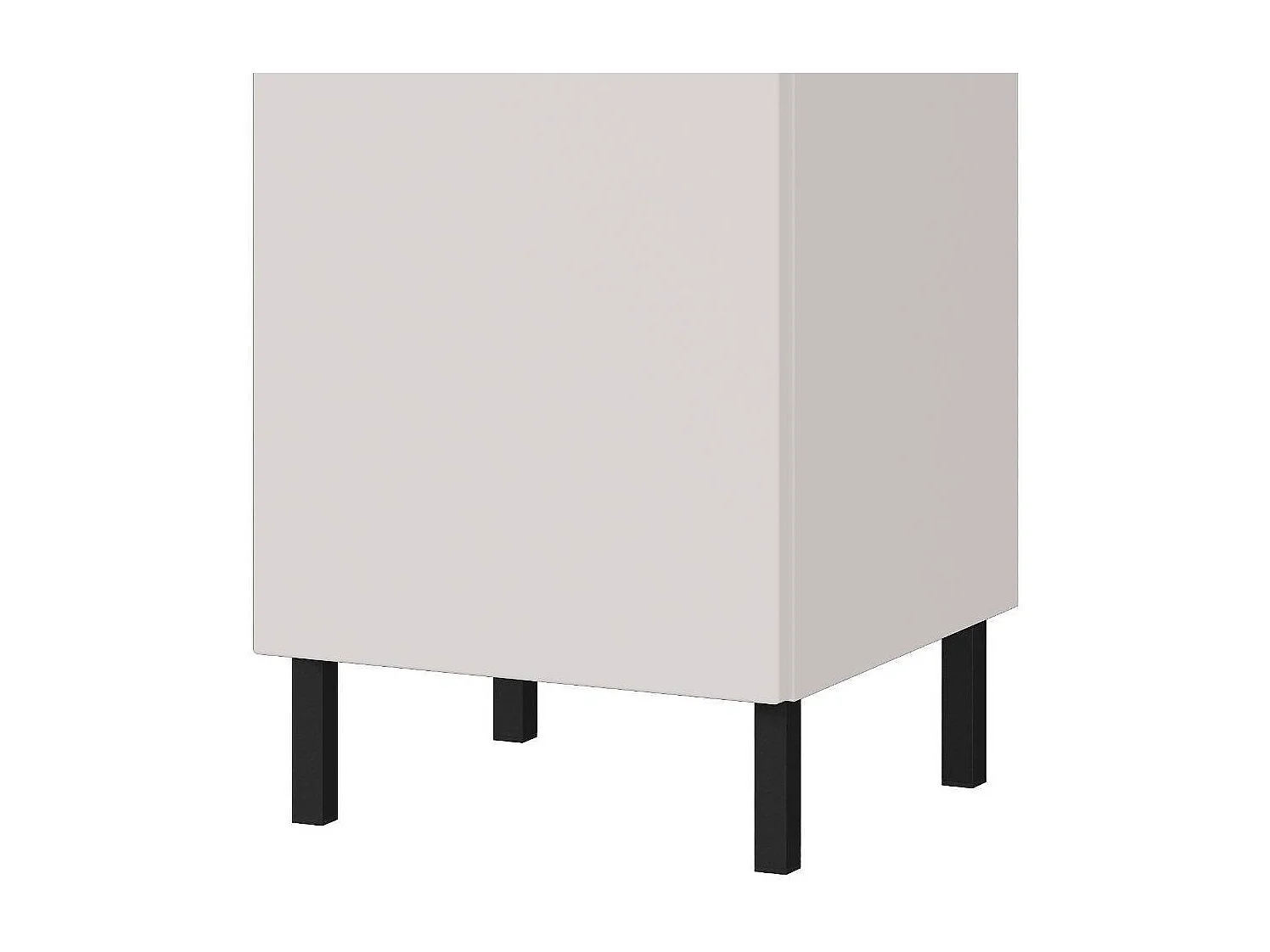 Badmidischrank Midischrank mit Griffmulden in Hellgrau