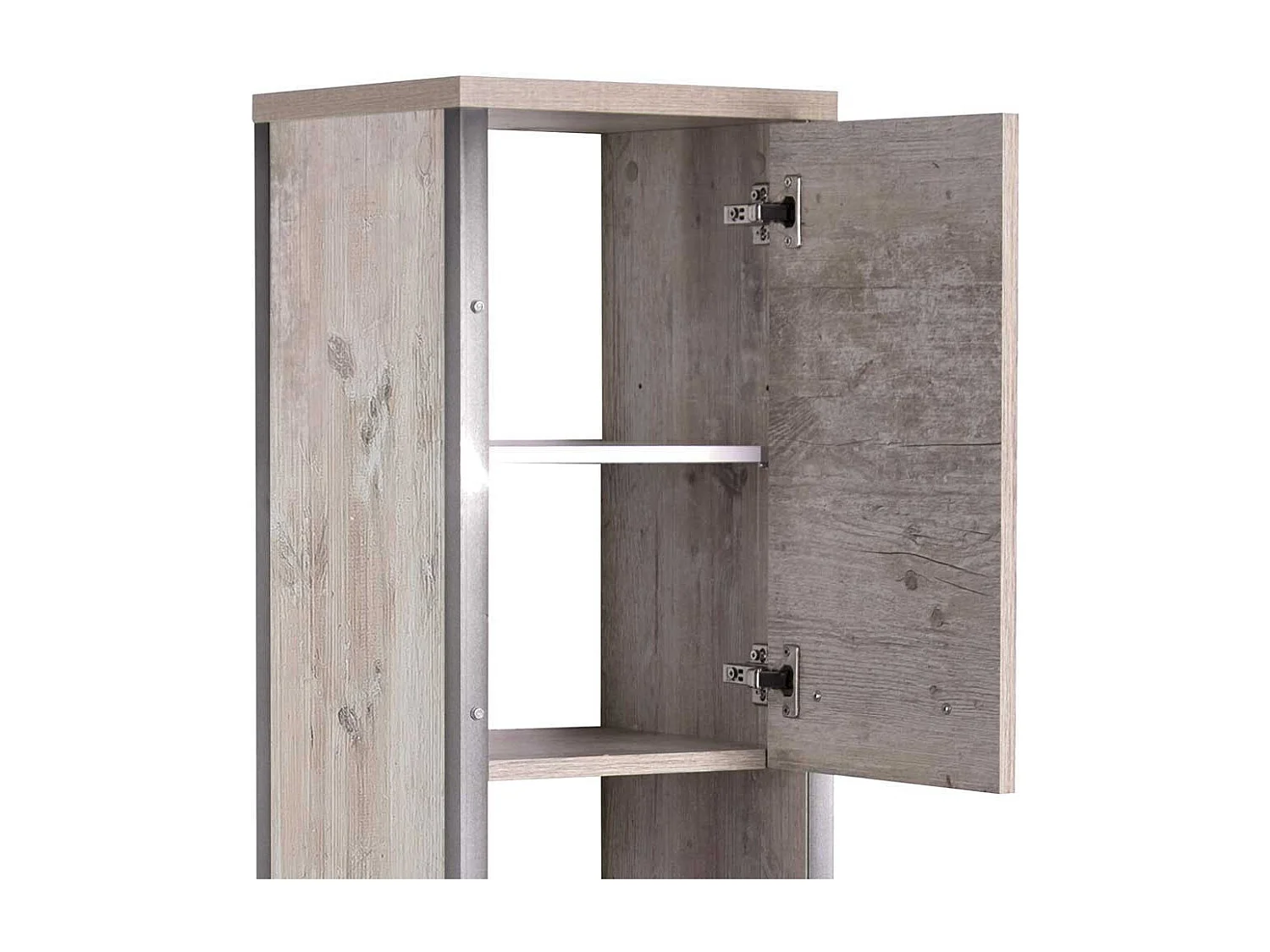 Industry Design Hochschrank in Eiche Grau Nachbildung 35 cm breit