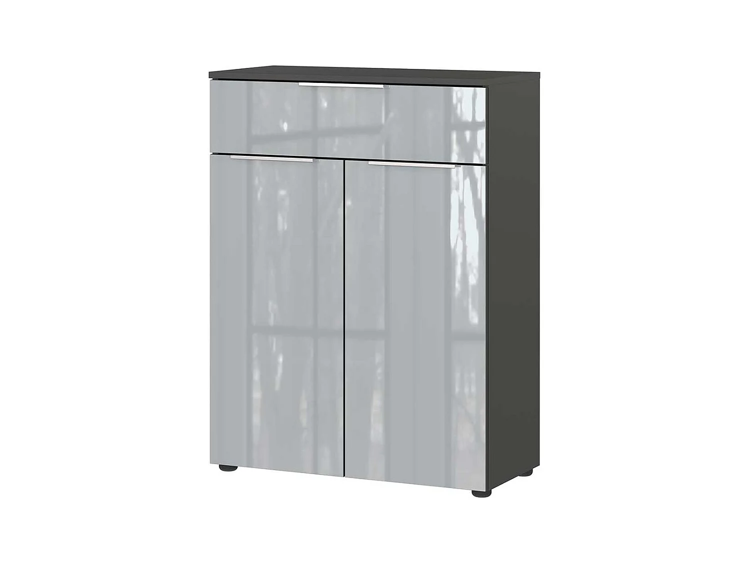 Badezimmer Schrank modern Made in Germany Front glasbeschichtet