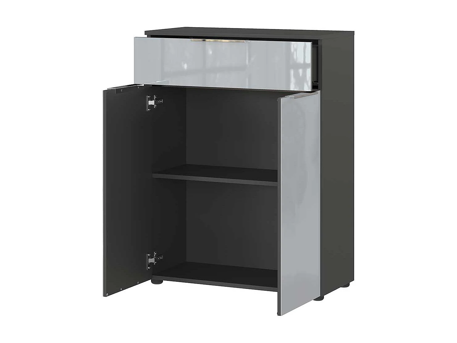 Badezimmer Schrank modern Made in Germany Front glasbeschichtet