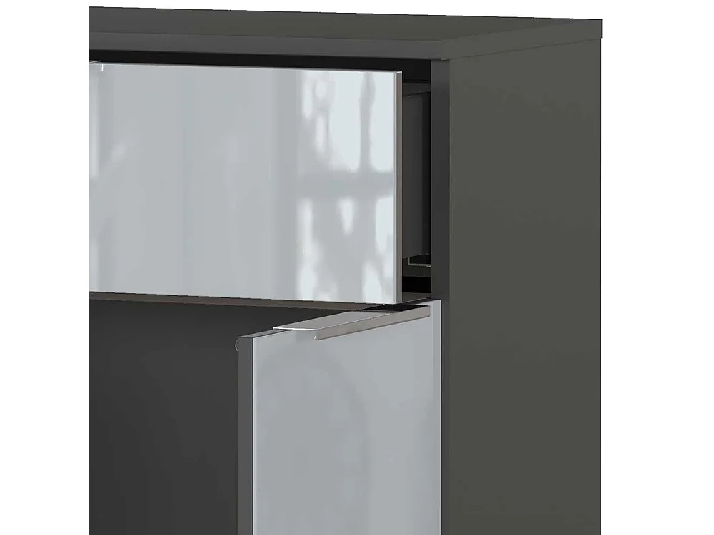 Badezimmer Schrank modern Made in Germany Front glasbeschichtet