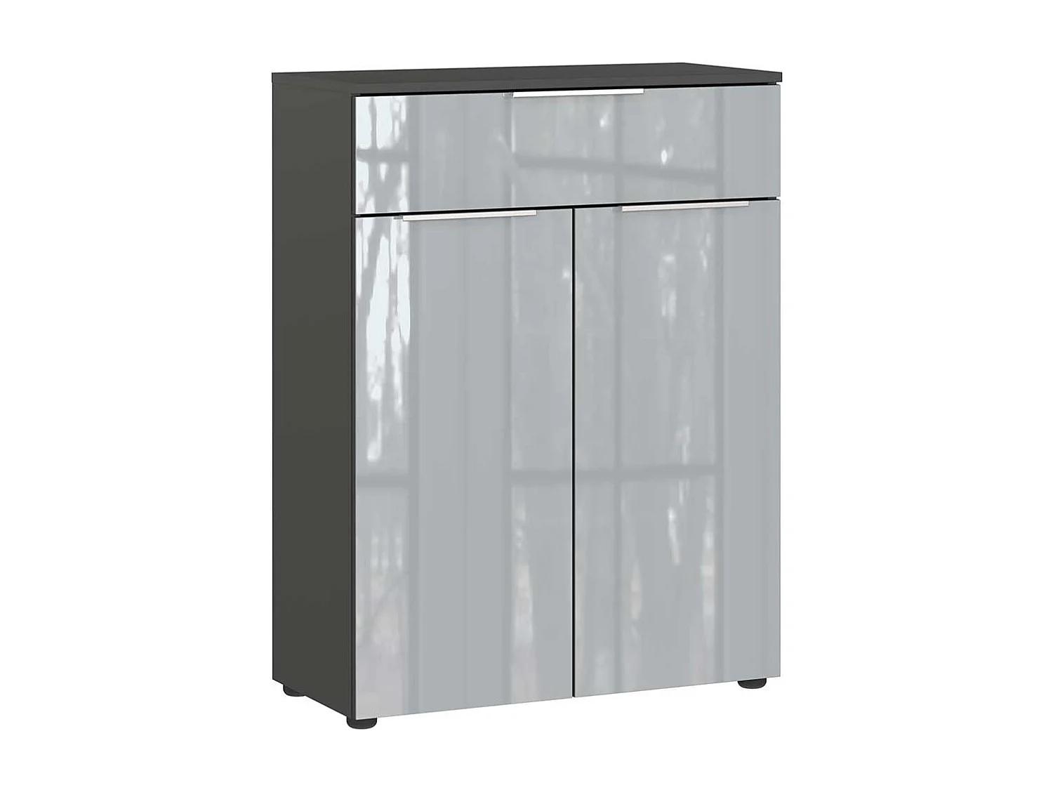 Badezimmer Schrank modern Made in Germany Front glasbeschichtet