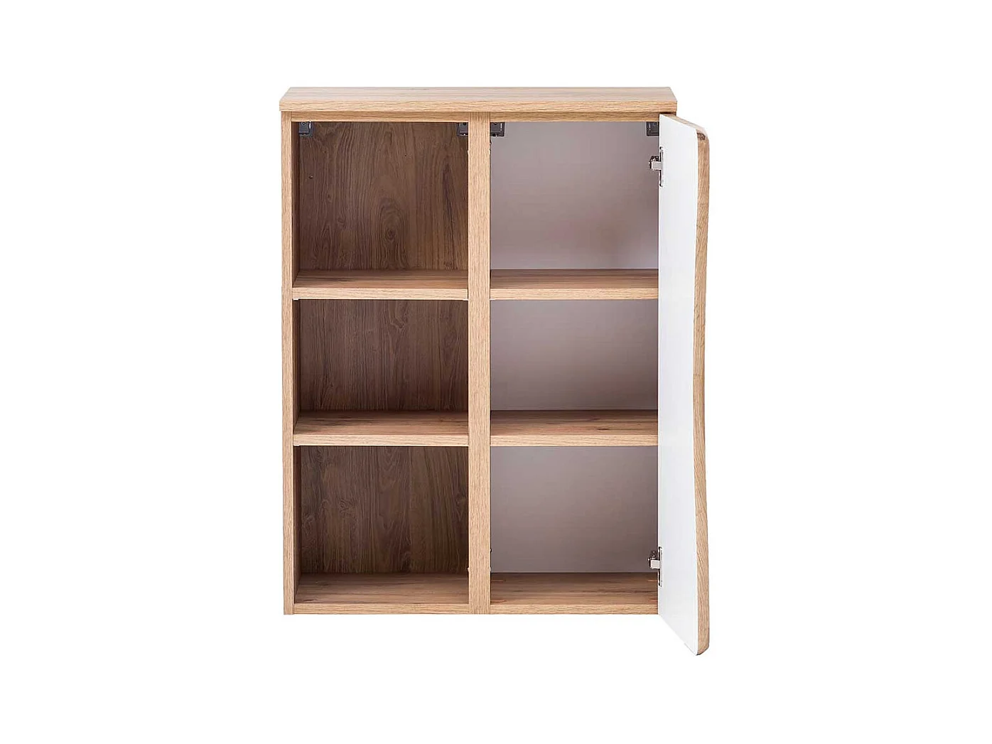 Badeunterschrank mit nachempfundener Baumkante Wildeichefarben