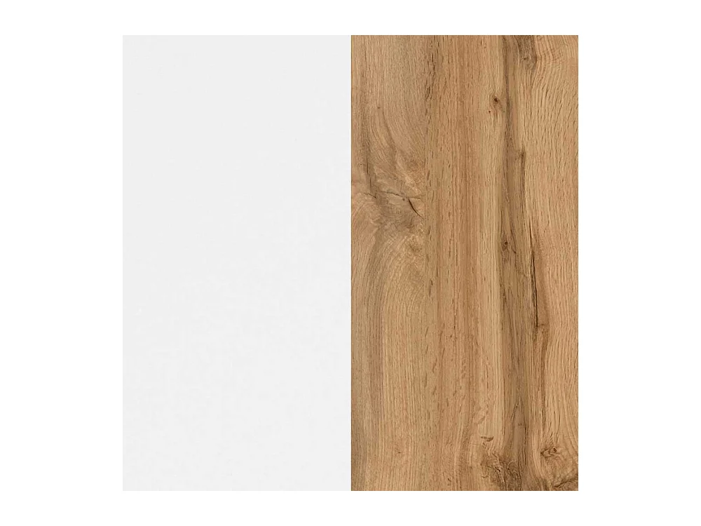 Bad Sideboard in Weiß Wildeichefarben