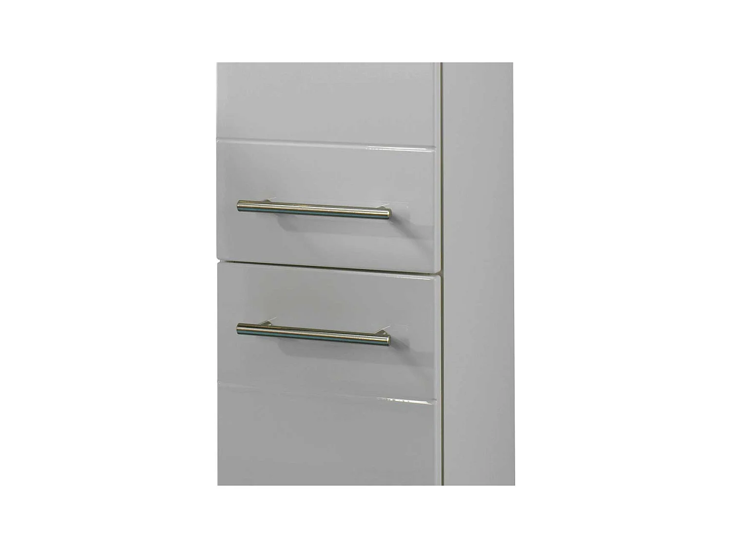 Bad Hochschrank in Hochglanz Weiß 25 cm breit