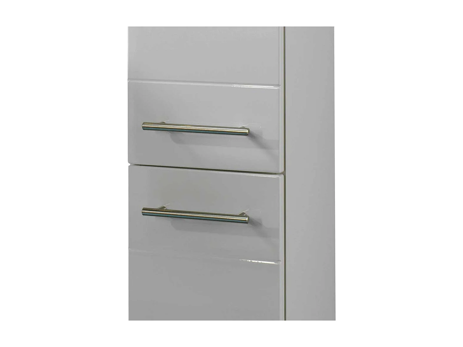 Bad Hochschrank in Hochglanz Weiß 25 cm breit