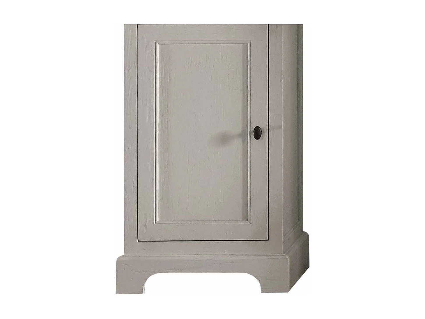 Badschrank in Weiß Eiche 200 cm hoch