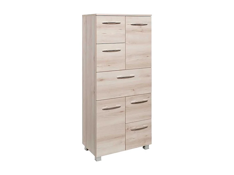Badezimmer Hochschrank in Buche 60 cm