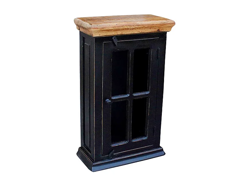 Hängeschrank in Schwarz 1 türig