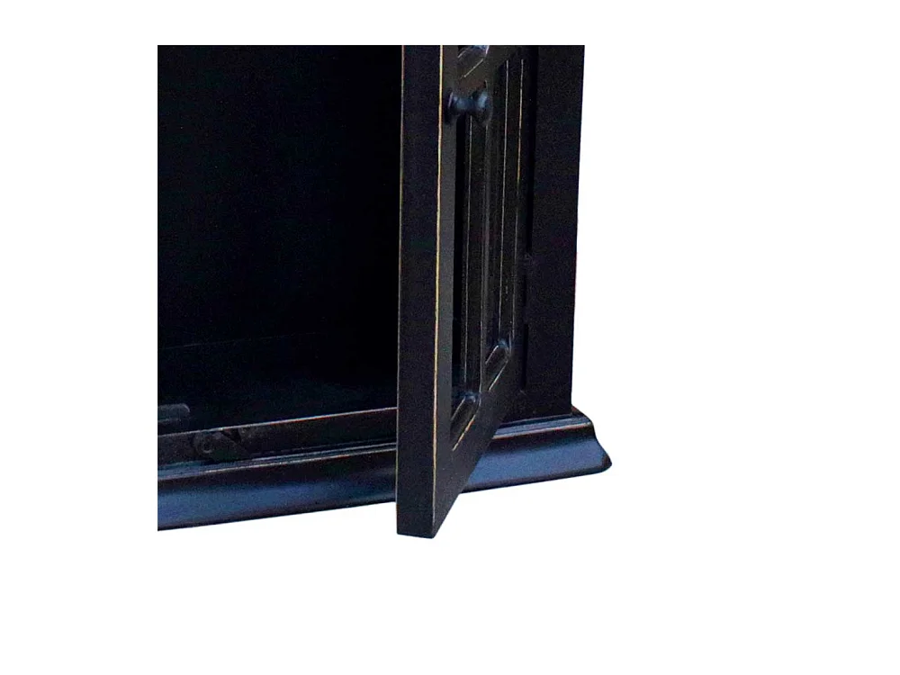 Hängeschrank in Schwarz 1 türig