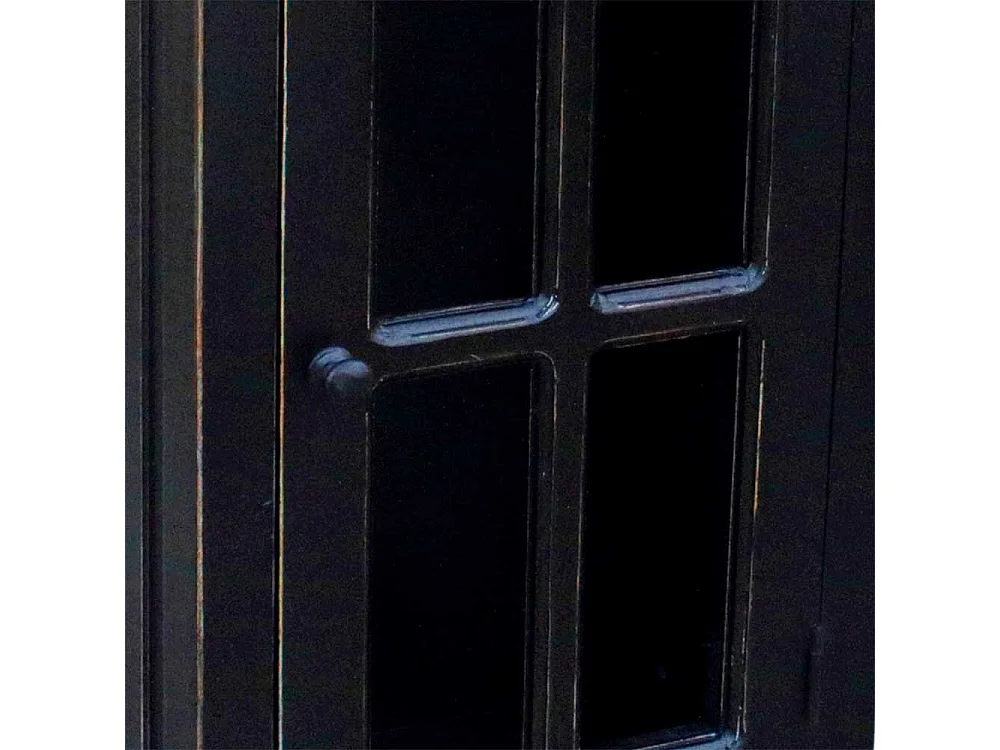 Hängeschrank in Schwarz 1 türig