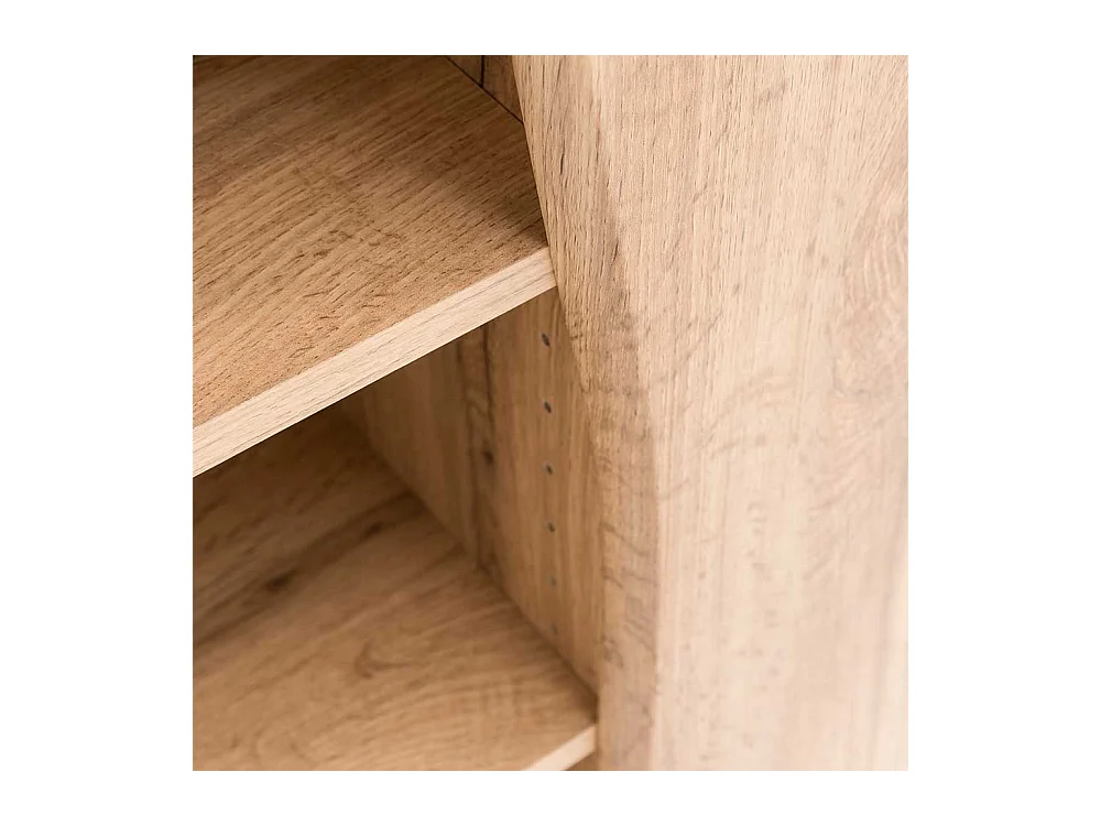 Oberschrank Bad in Wildeichefarben Baumkantenoptik Tür