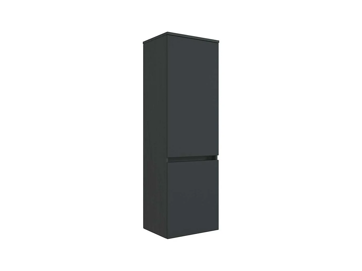 Bad Hochschrank 2-türig Dunkel Grau
