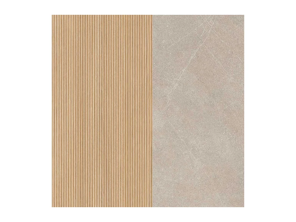 Hochschrank Badhochschrank mit Drehtüren und Holzwerkstoff Oberfläche