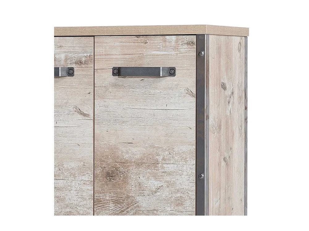 Bad Highboard in Eiche Grau Nachbildung Industry Style