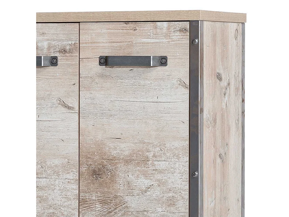 Bad Highboard in Eiche Grau Nachbildung Industry Style