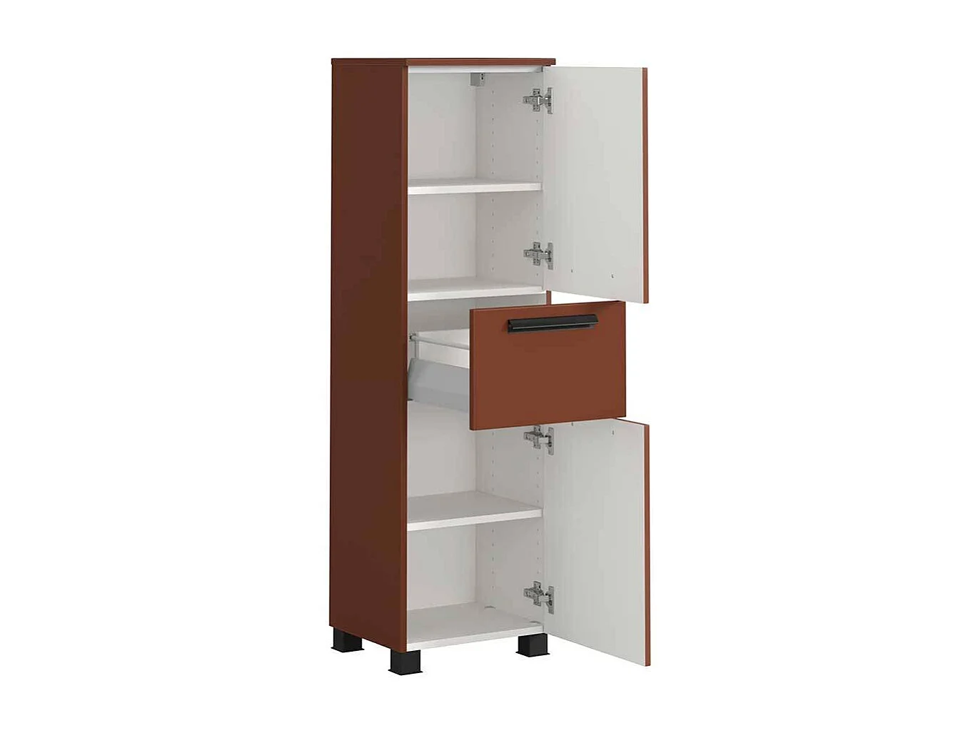 Badezimmermidischrank Badezimmerschrank in Dunkelrot foliert