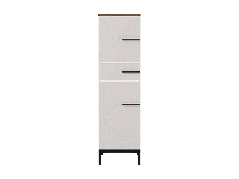 Midischrank Badezimmer 125 cm hoch einer Schublade