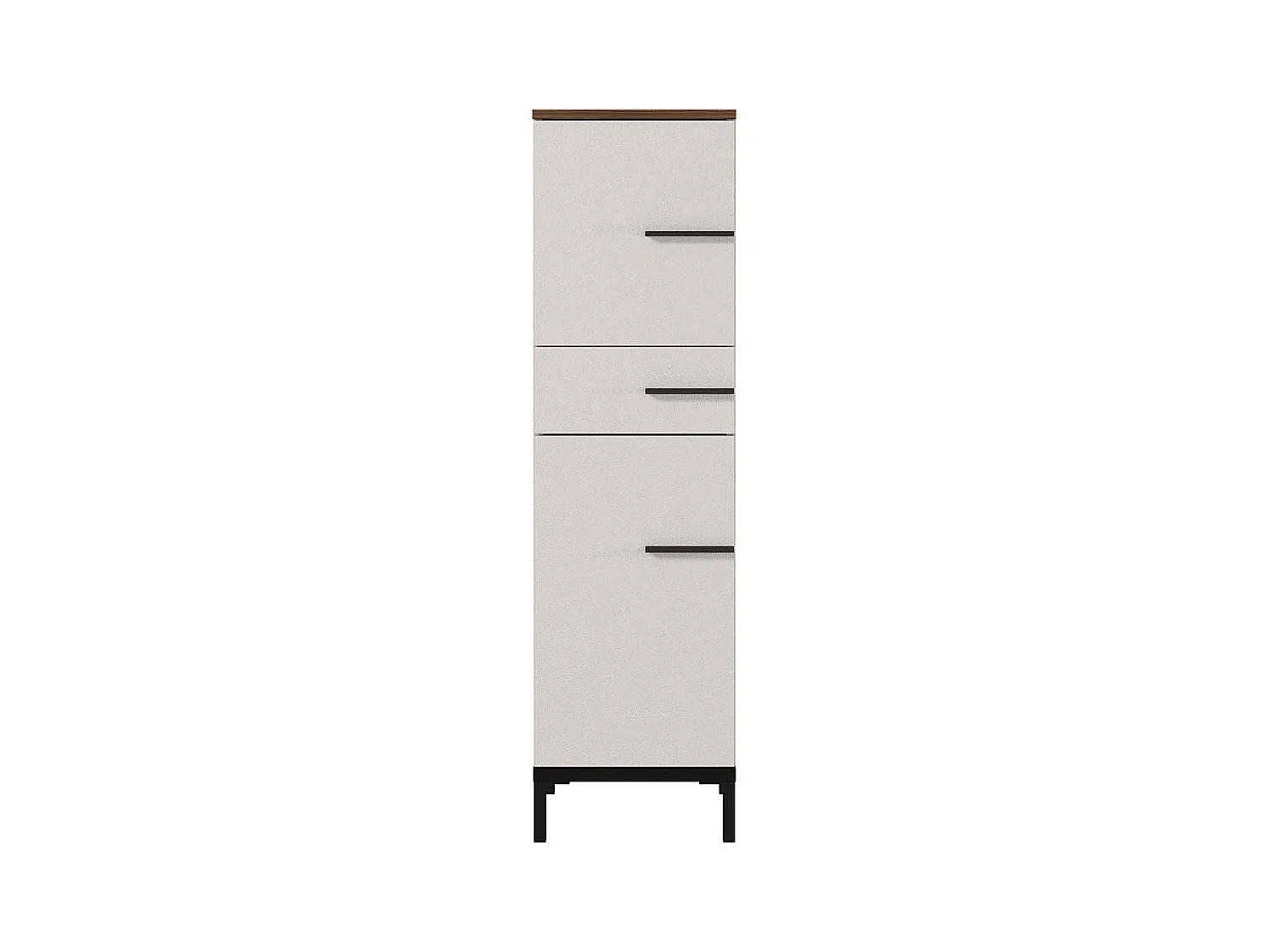 Midischrank Badezimmer 125 cm hoch einer Schublade
