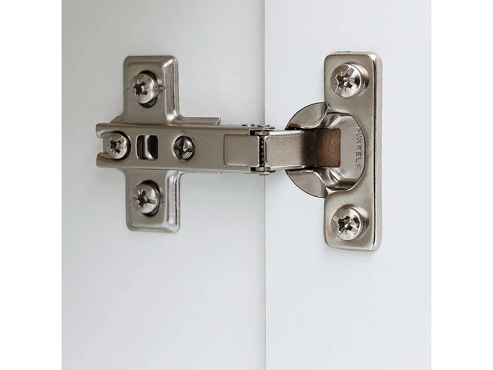 Hochschrank in Hochglanz Weiß Badezimmer