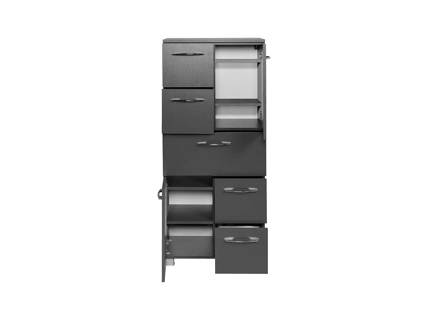 Midischrank in Grau 60 cm breit