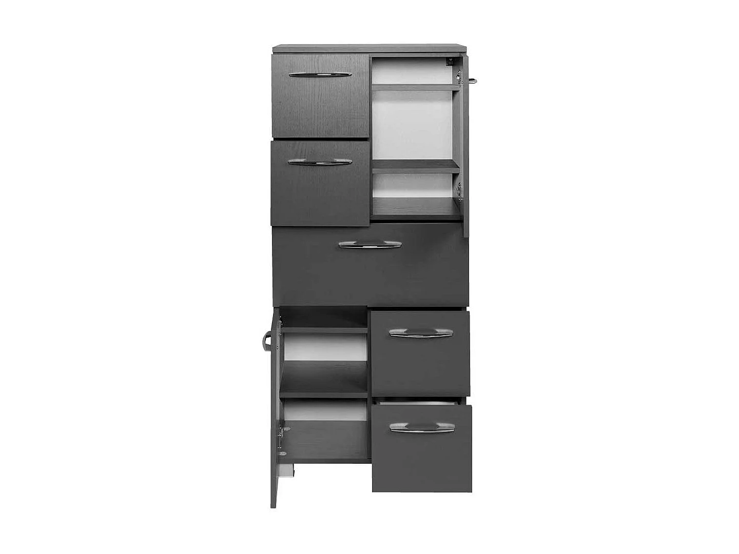 Midischrank in Grau 60 cm breit