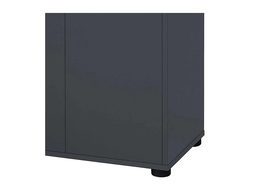 Midischrank Badschrank mit Drehtüren in Anthrazit