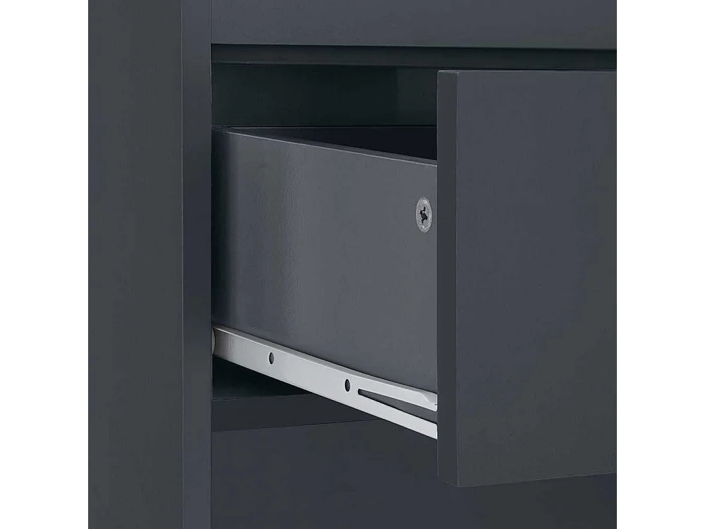 Midischrank Badschrank mit Drehtüren in Anthrazit