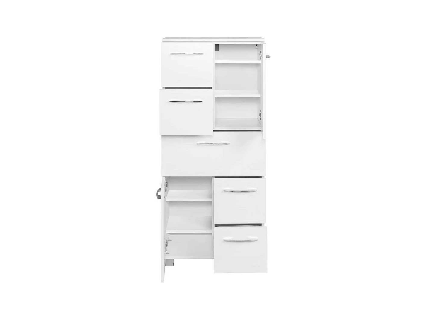 Badschrank in Weiß 60 cm breit