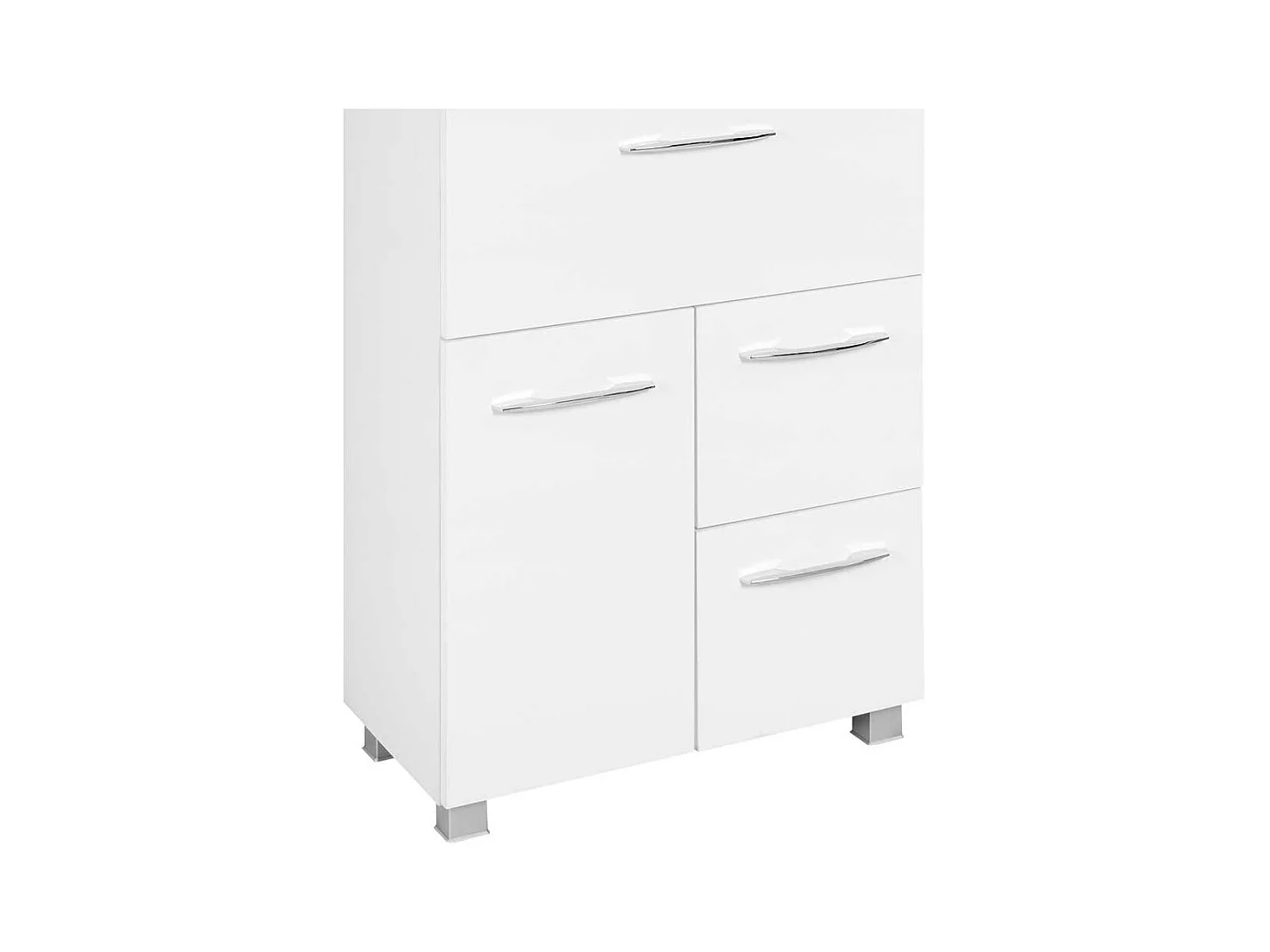 Badschrank in Weiß 60 cm breit