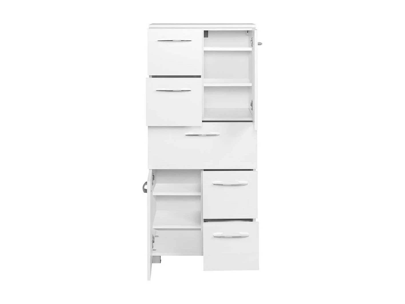 Badschrank in Weiß 60 cm breit