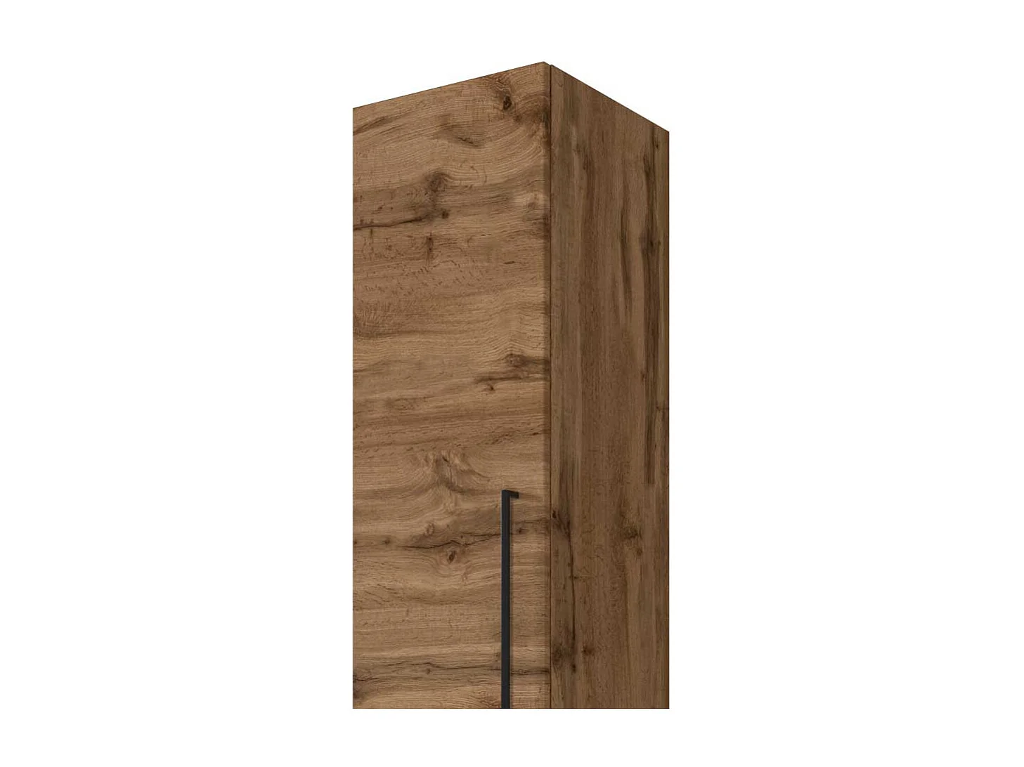 Bad Hochschrank in Wildeichefarben Stand- und Wandmontage