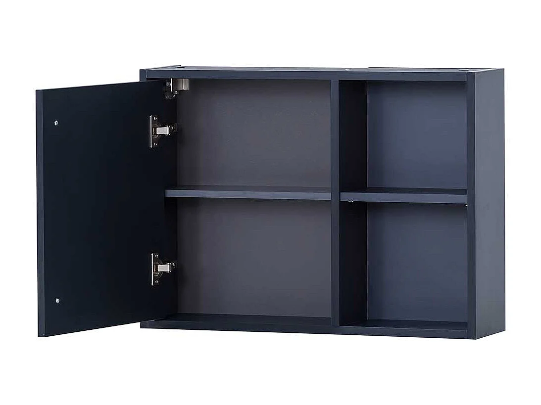 Badezimmerhängeschrank modern in Dunkelblau Goldfarben