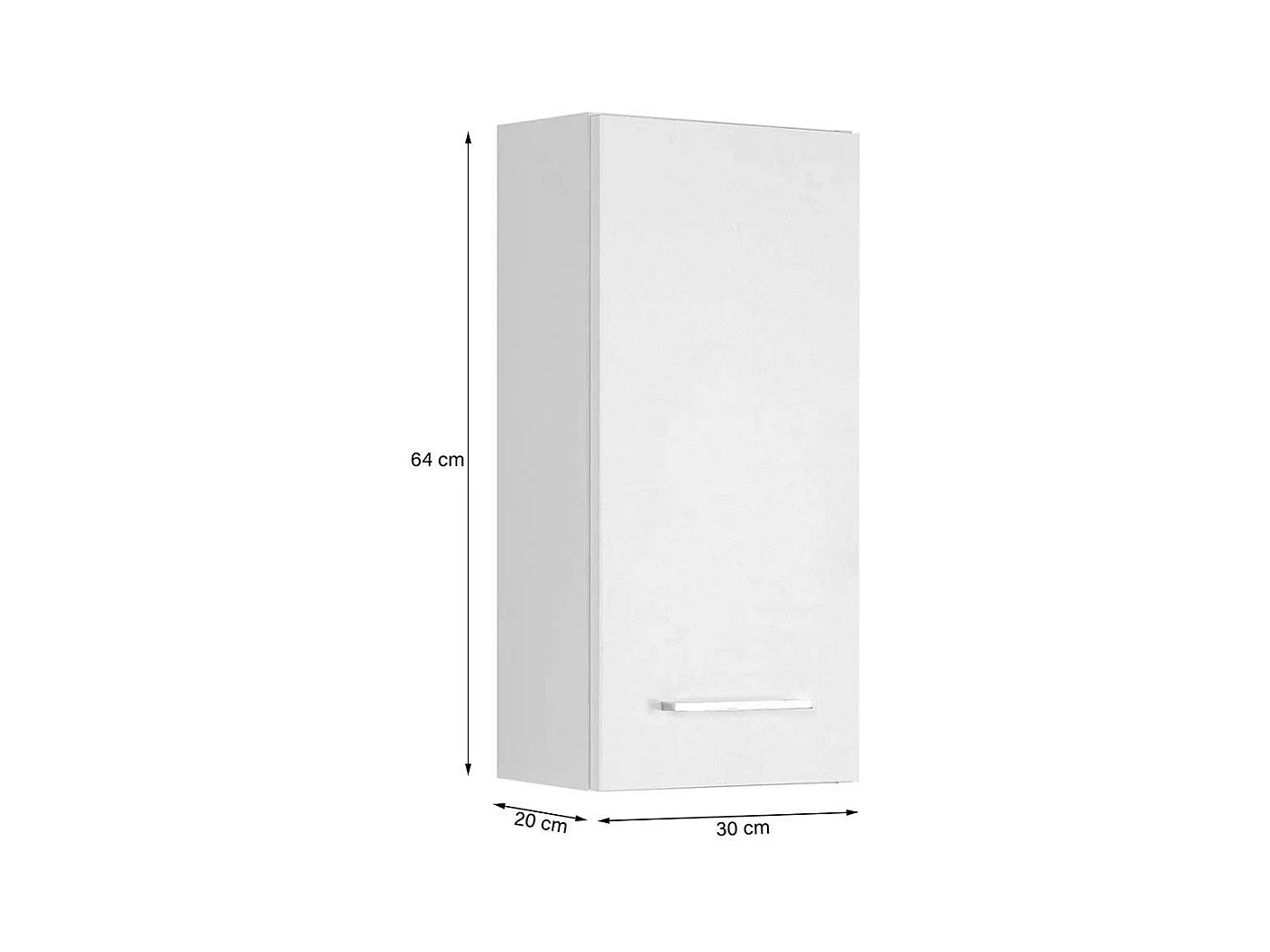 Badezimmer Hängeschrank in Wildeiche Optik und Weiß Made in Germany