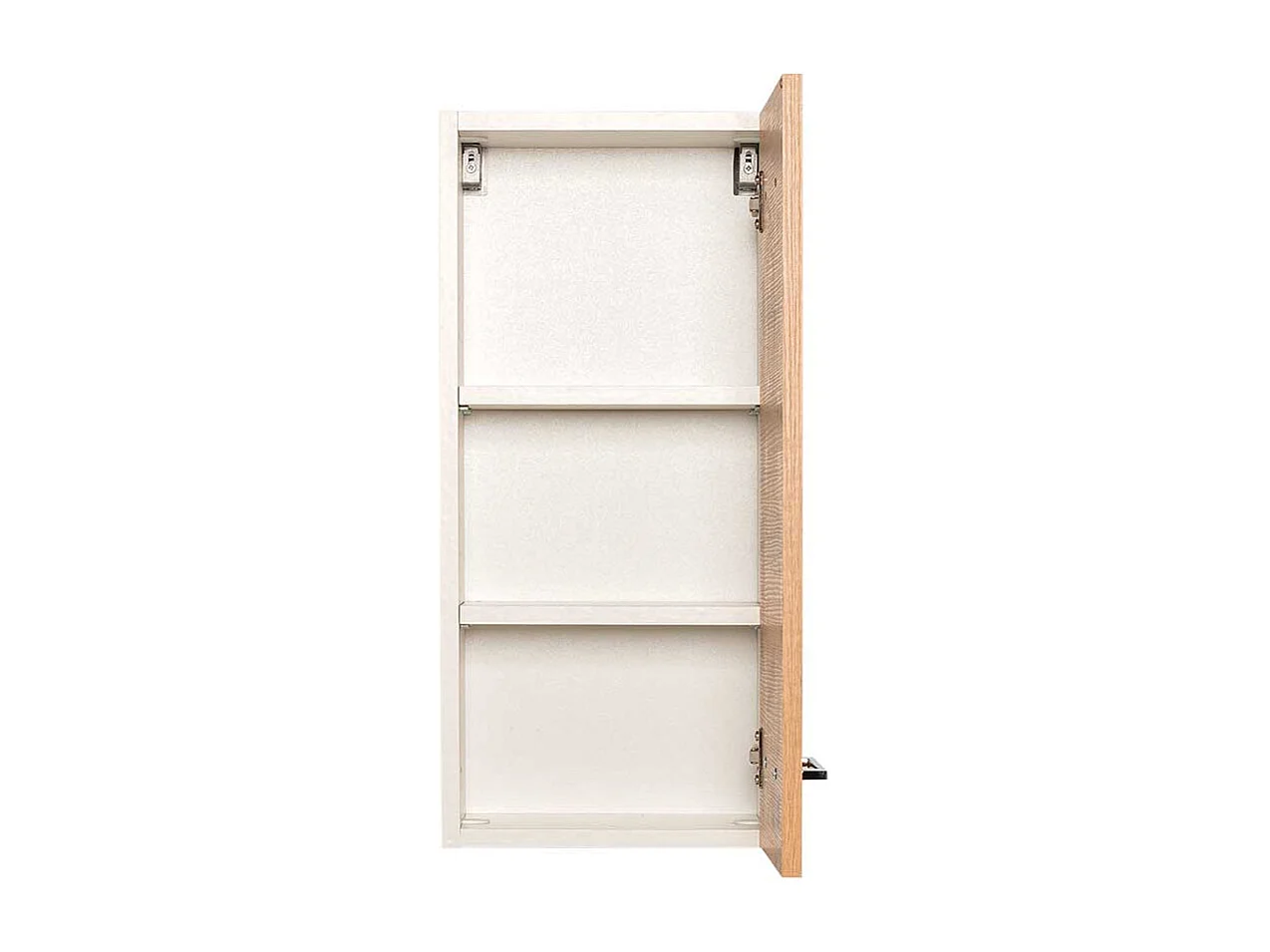 Badezimmer Hängeschrank in Wildeiche Optik und Weiß Made in Germany