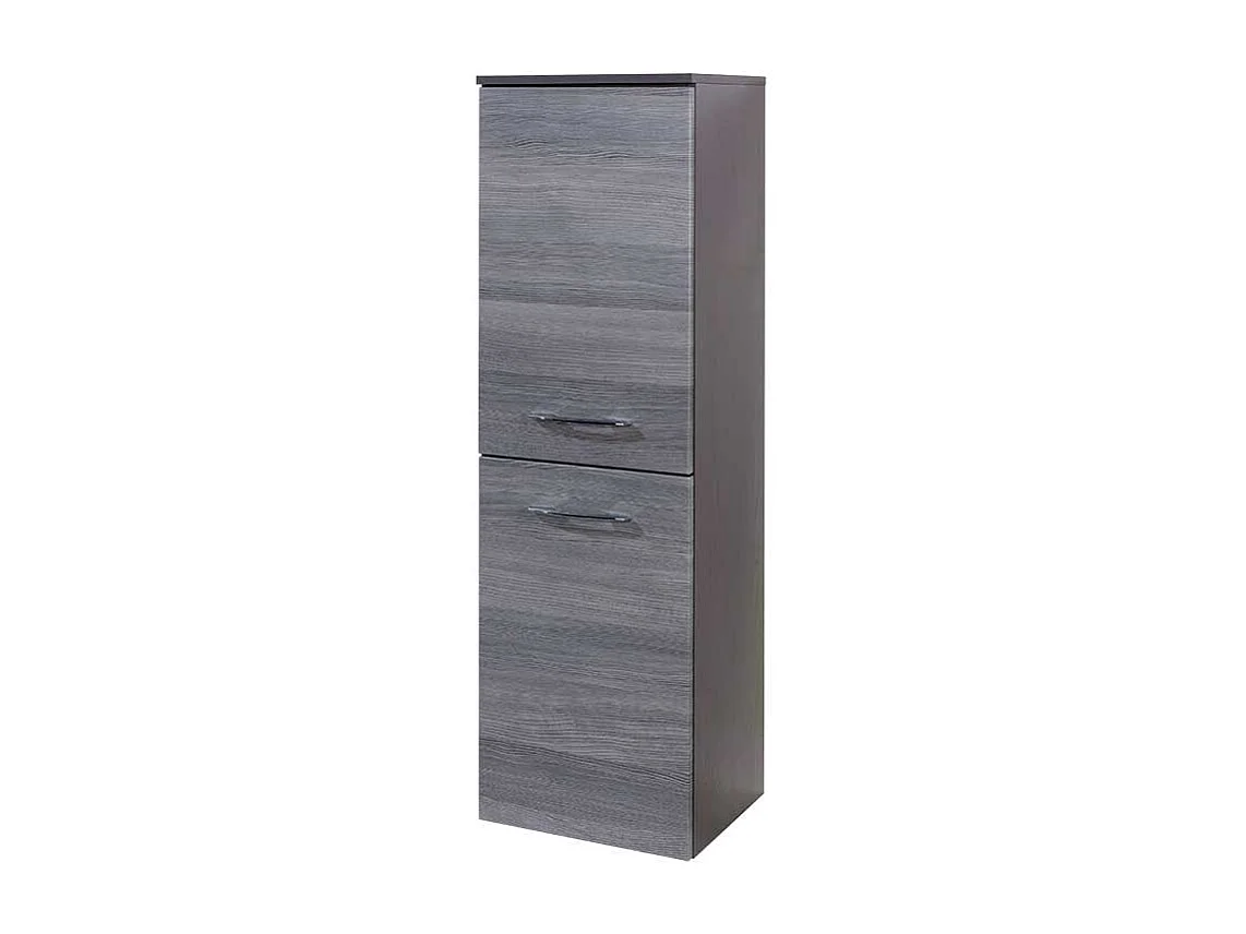 Badschrank in Eiche Rauchsilber modern